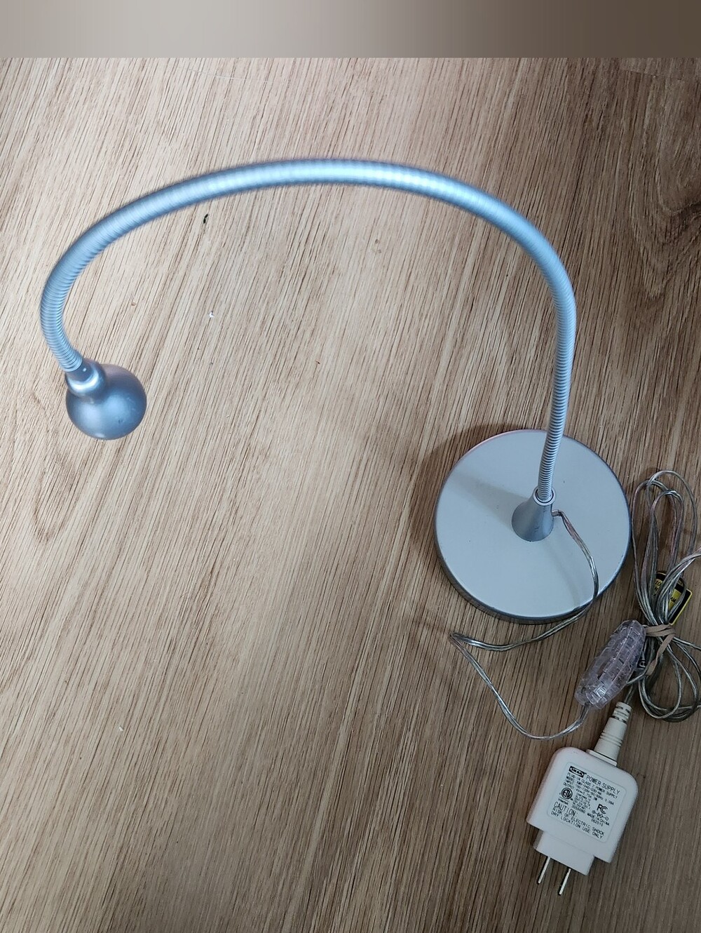 Ikea Jansjo Silver / Gray Gloss Metallic LED light
